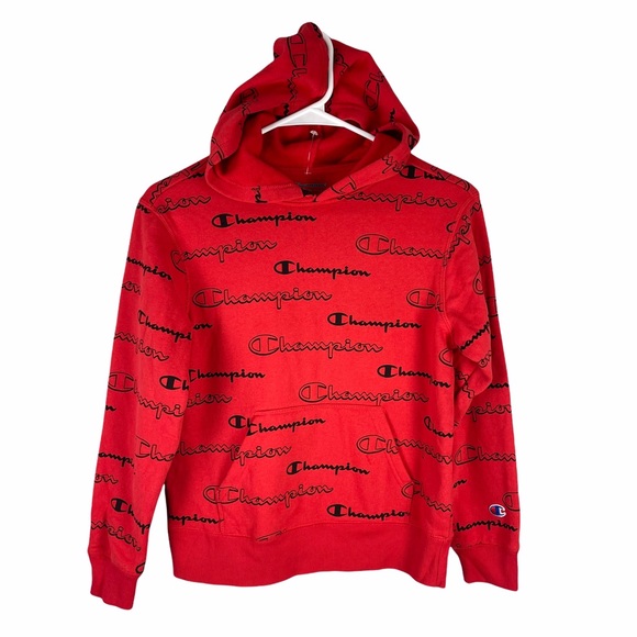 Champion Other - Champion all over logo pullover hoodie sweatshirt